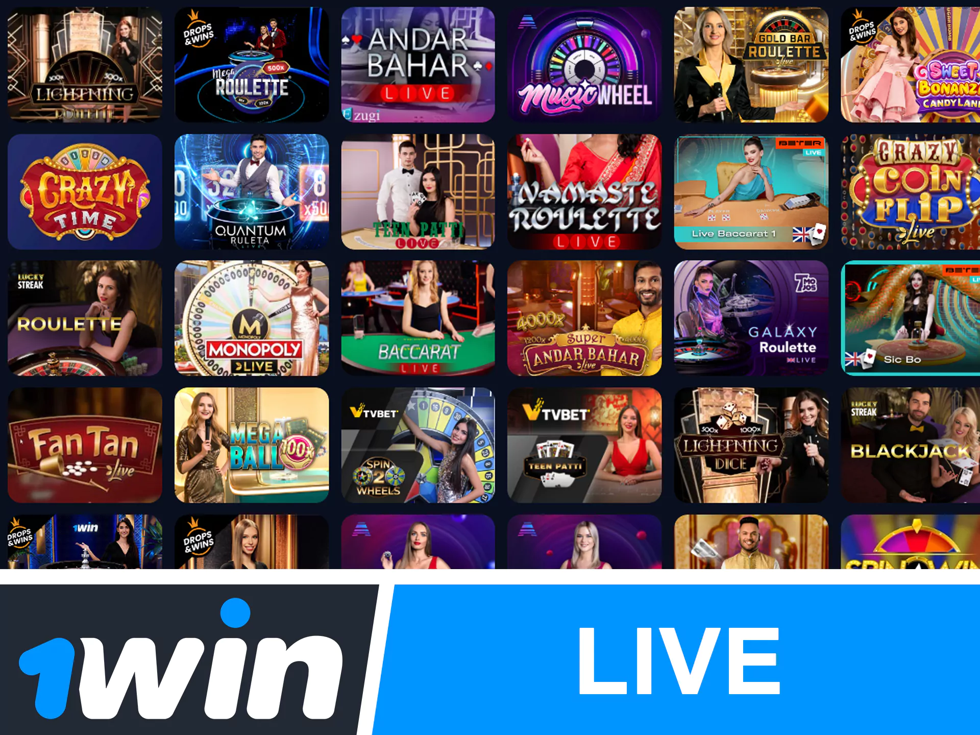 Play live casino games at WowBet.