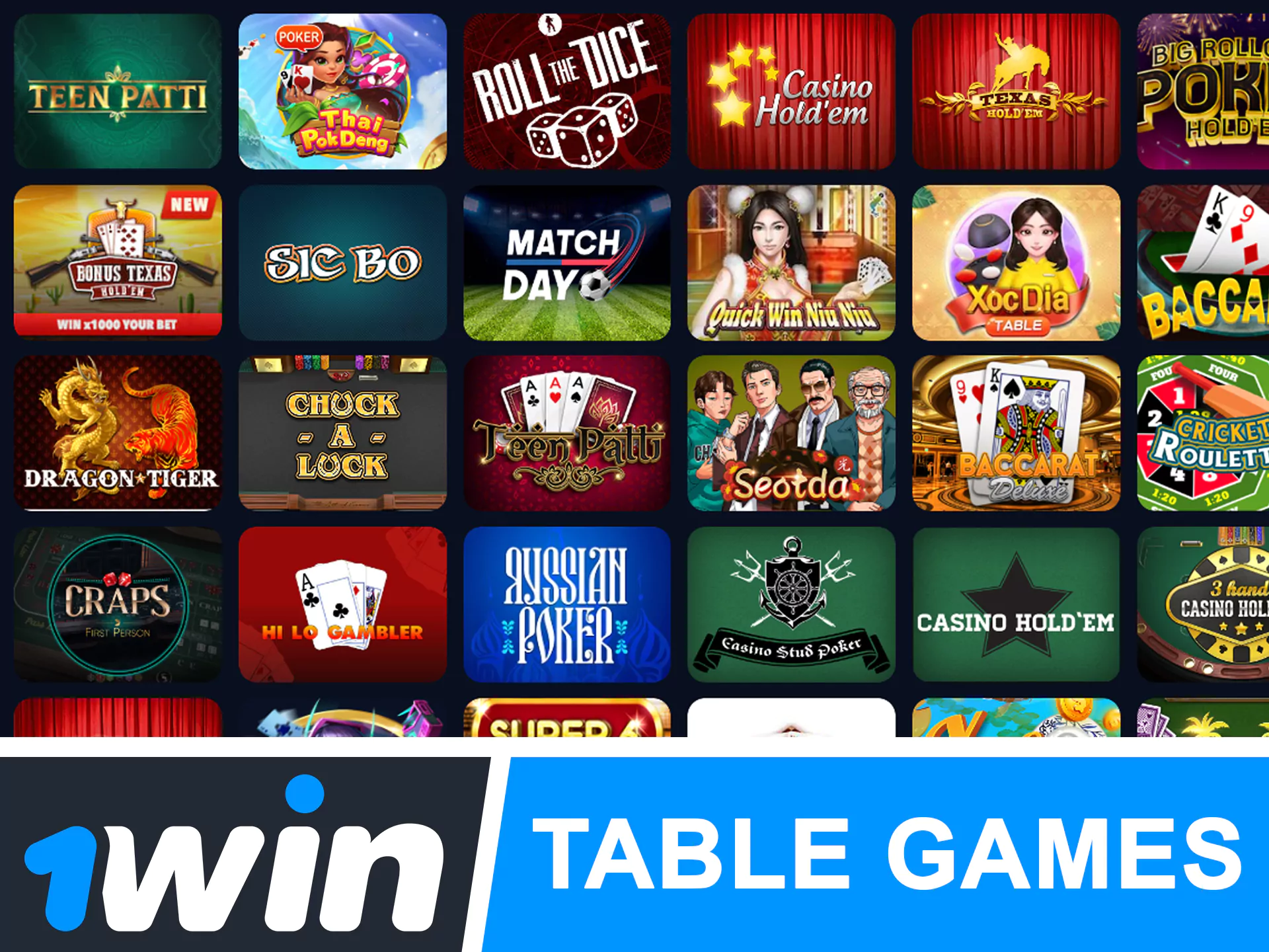 Play virtual table games at WowBet and have joy.