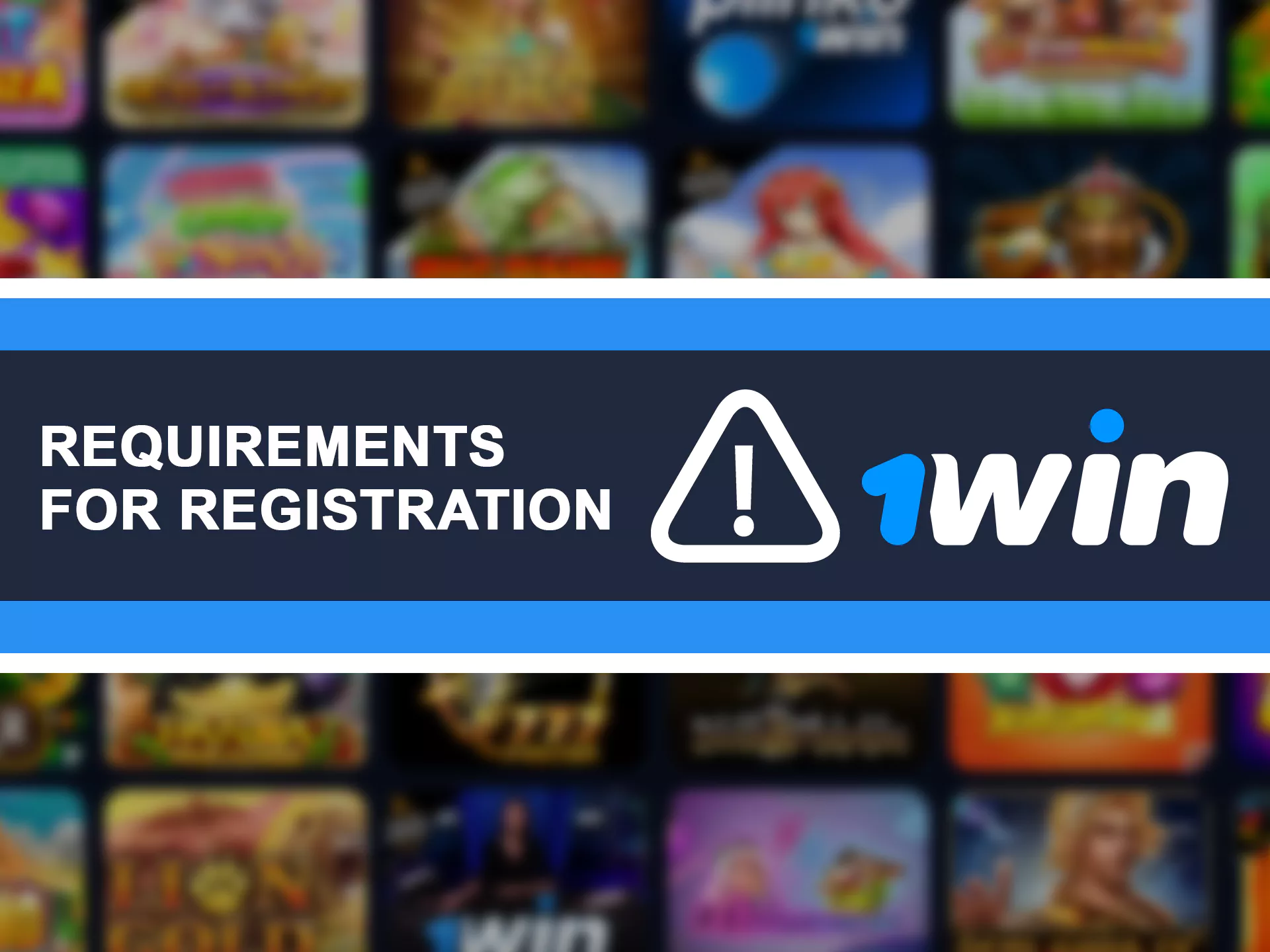 Follow the requirements when creating a WowBet account.