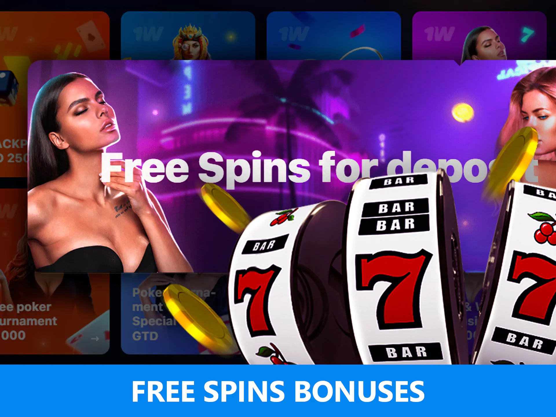As a part of a WowBet deposit bonus, you can get free spins.