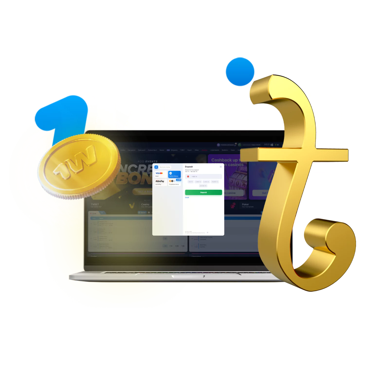 Learn how to make a deposit at WowBet and get a welcome bonus.