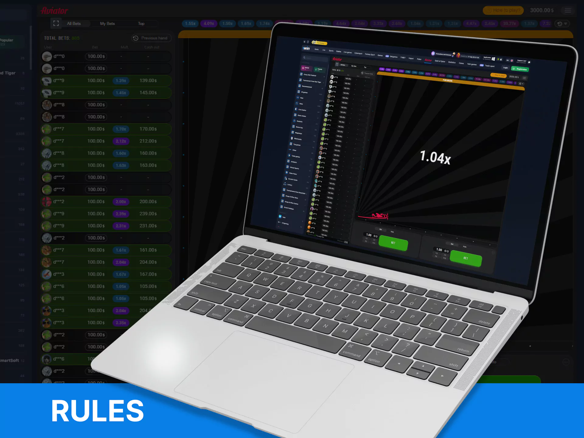 WowBet Aviator has certain rules, be sure to find out before the game.