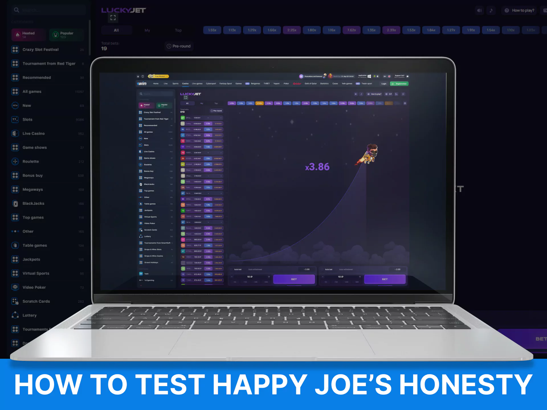 In the Lucky Jet story, any player can of WowBet the right to check the honesty of each round.