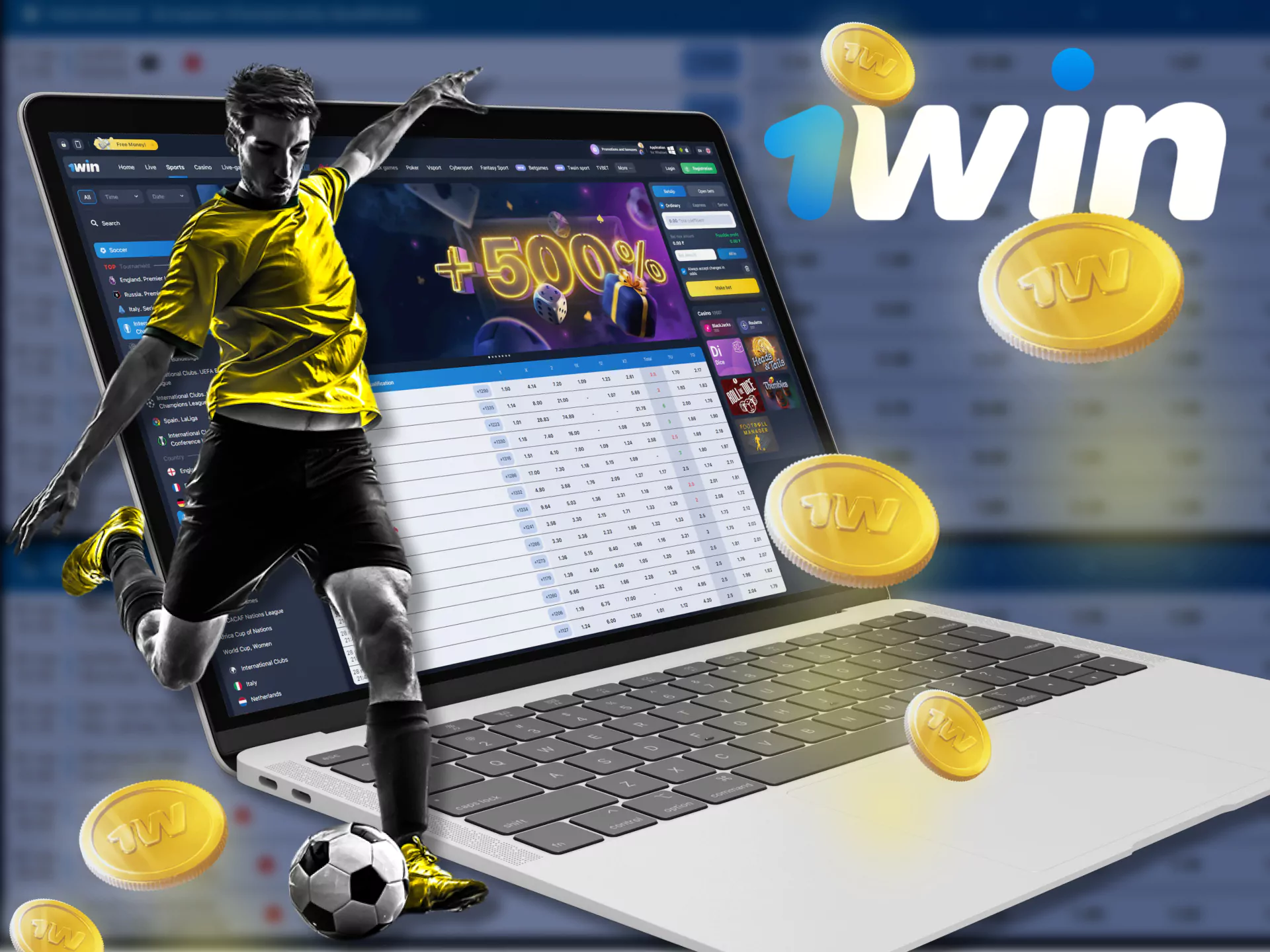 At WowBet, place all types of bets on football.