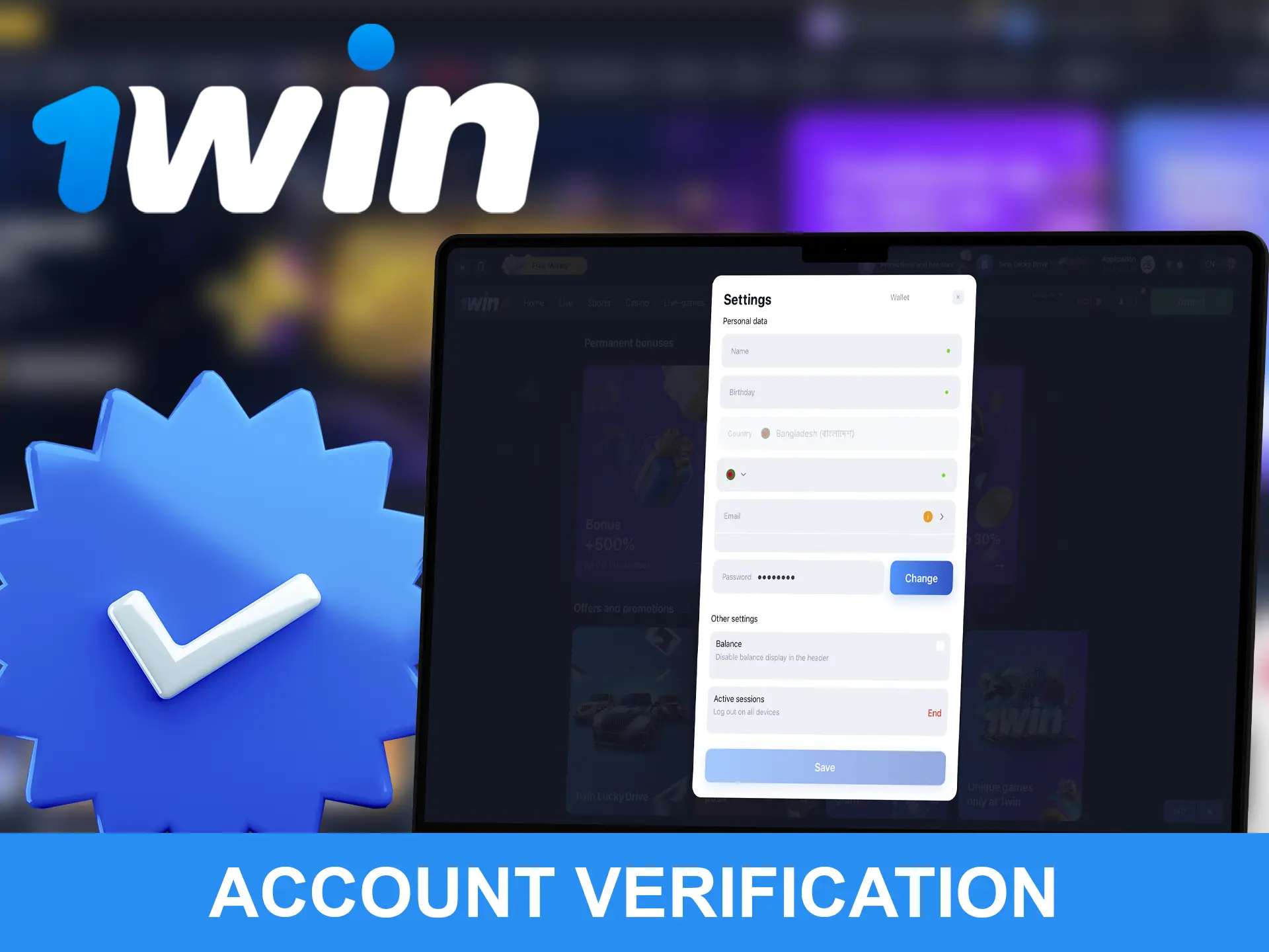 You can start betting after simple verification of your WOWBet account.