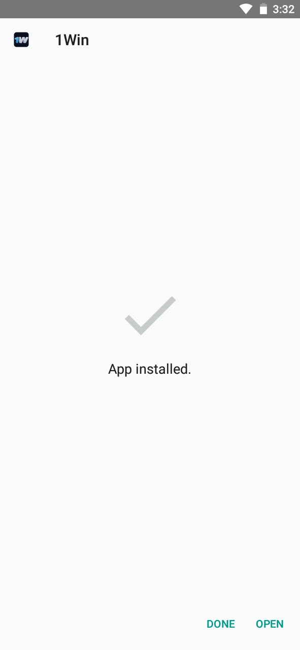 Install the WOWBet app on your Android device.