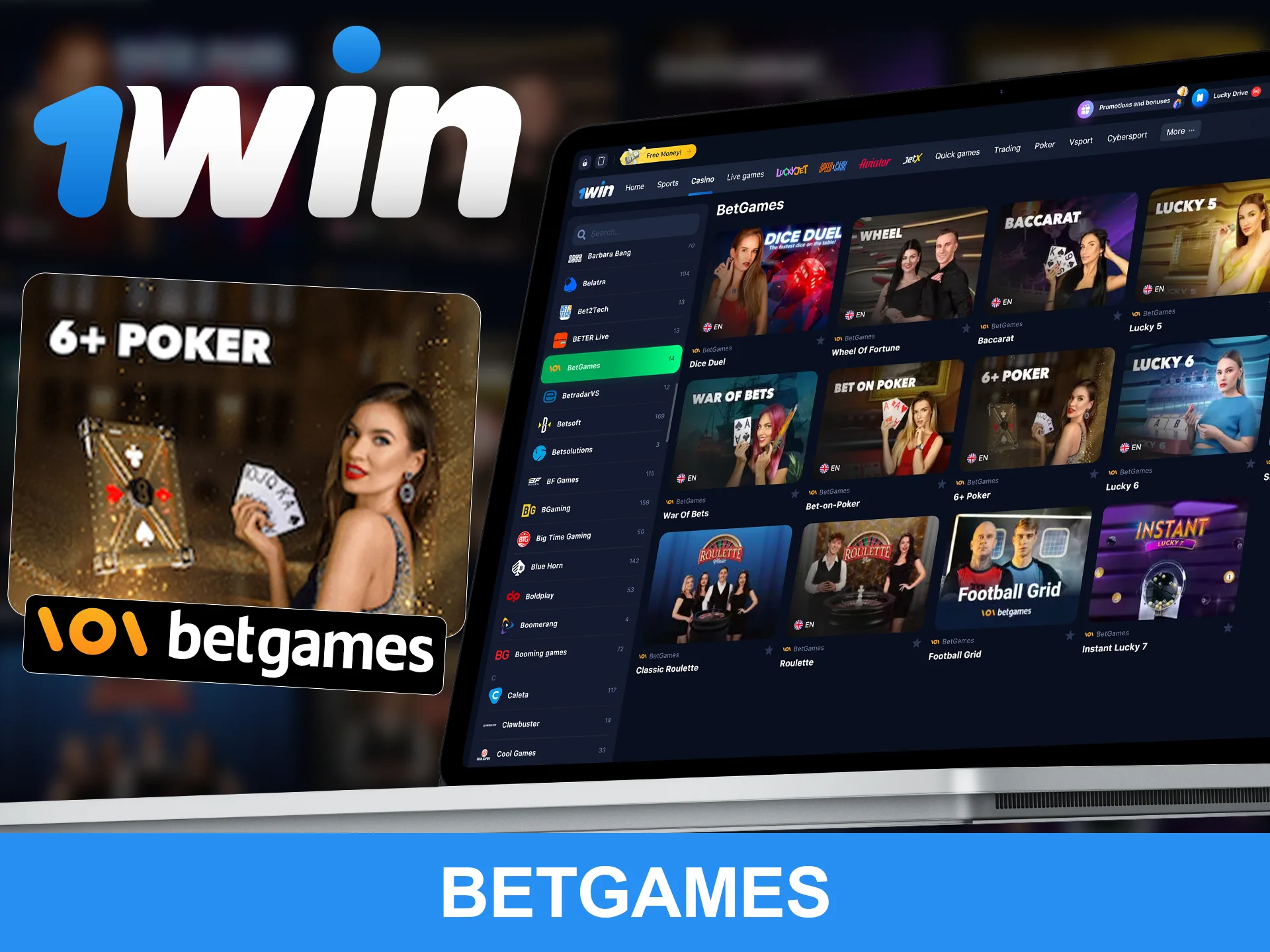 Play with live dealers in games by Betgames at WowBet.