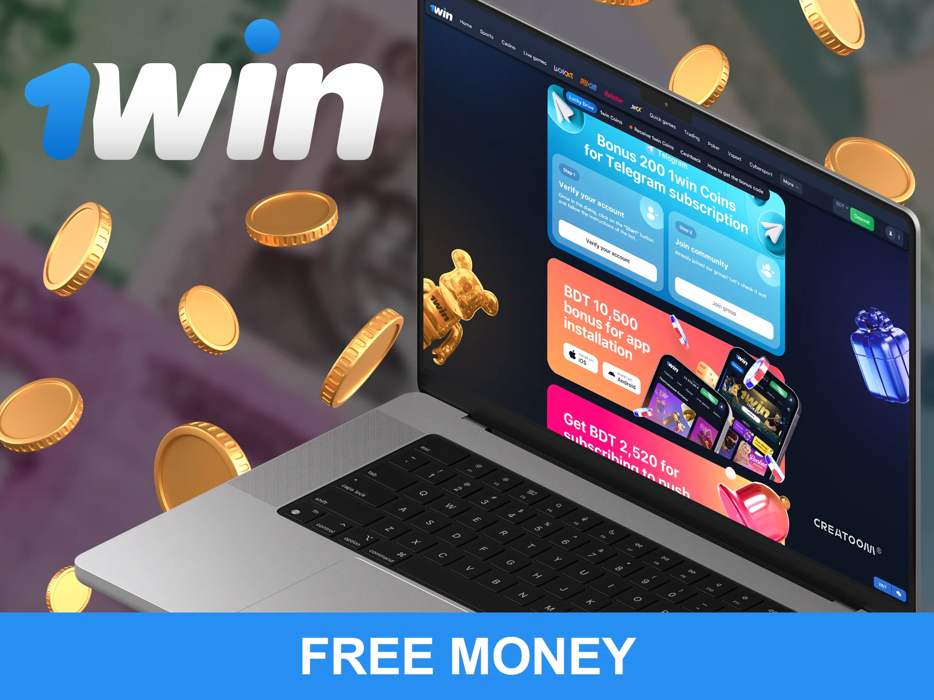 Complete tasks to get free money from WowBet.