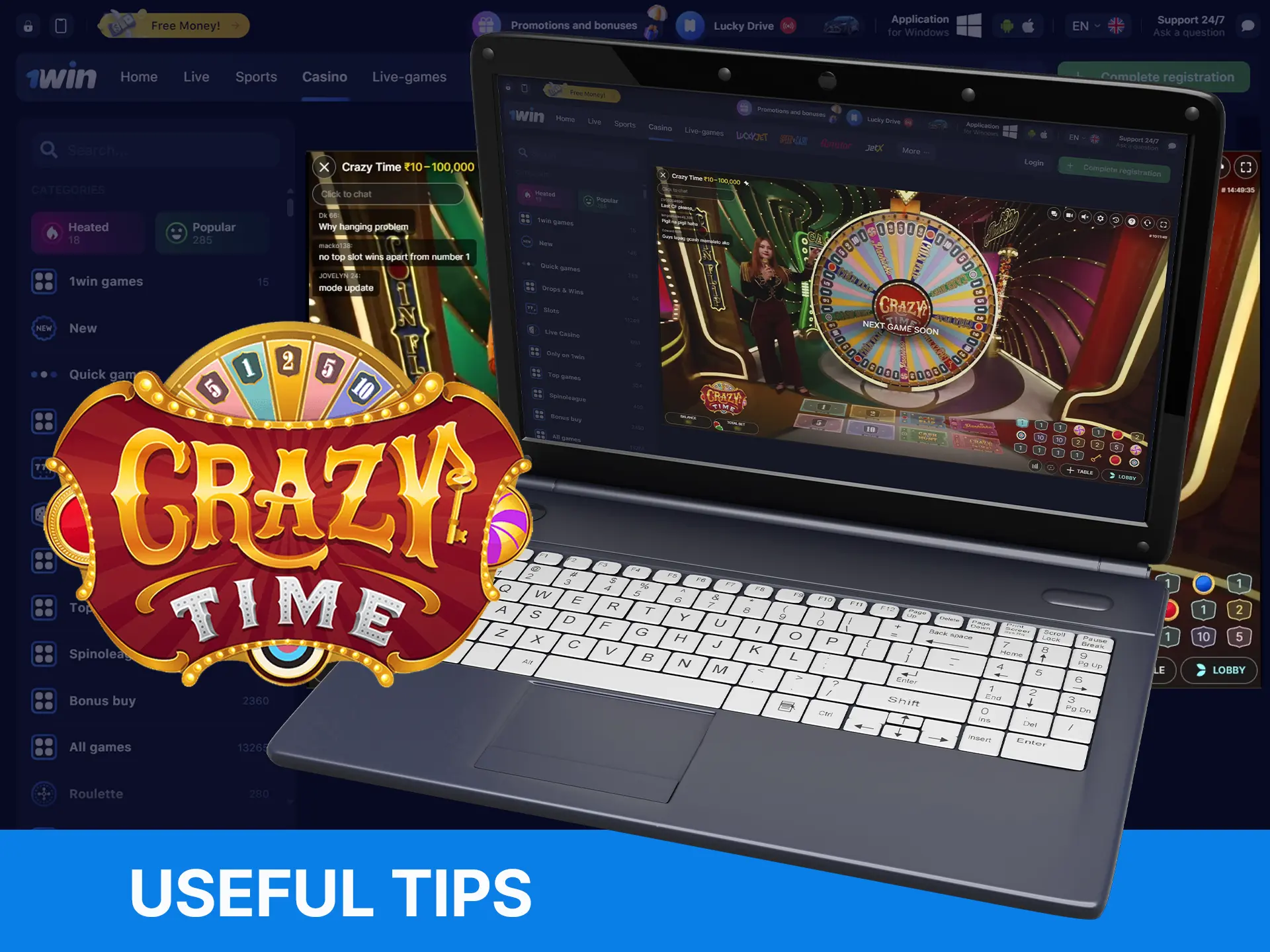 Practical tips to help you get started playing Crazy Time at WOWBet.