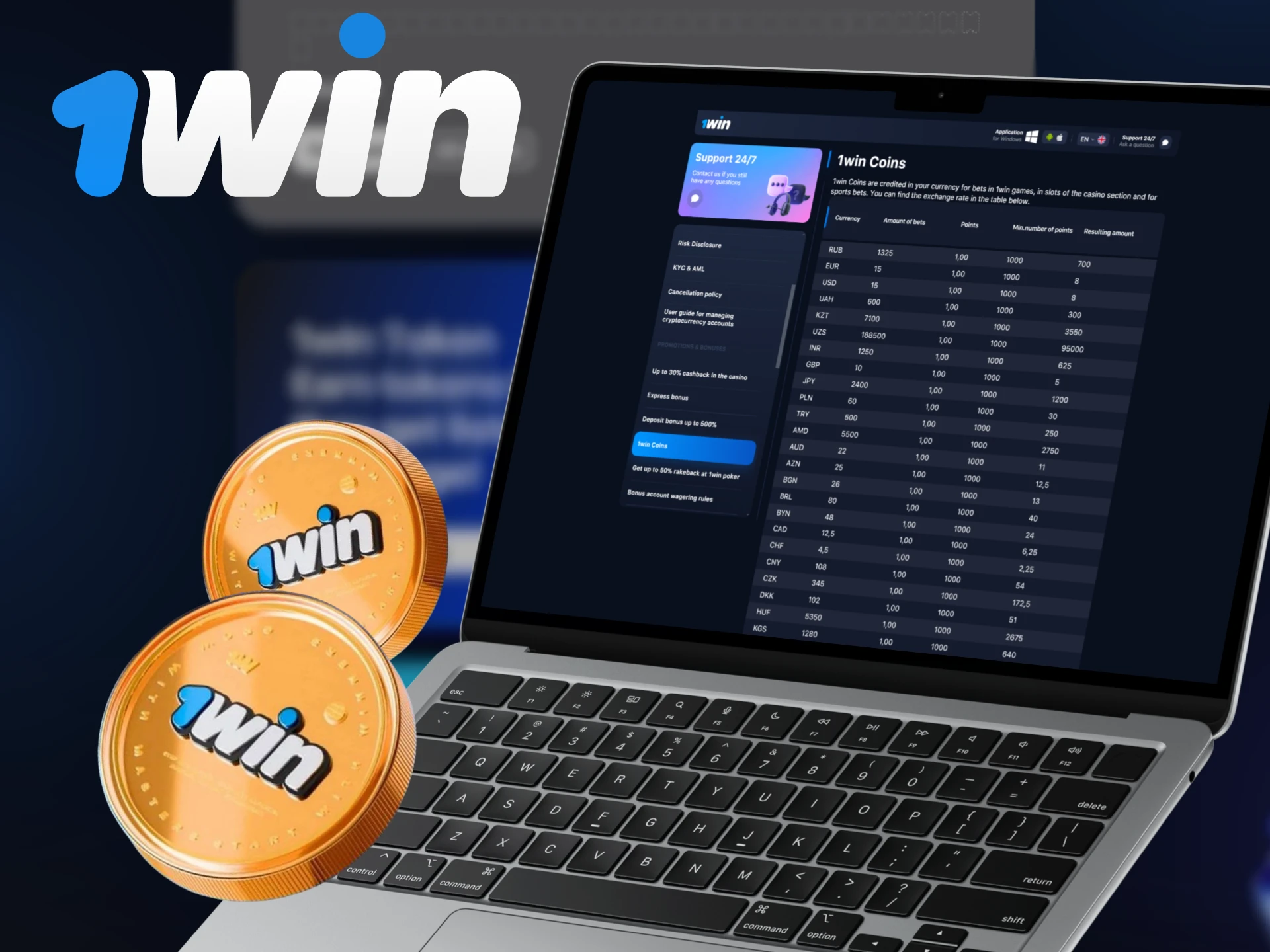 Check out the rules for earning and using WOWBet coins.